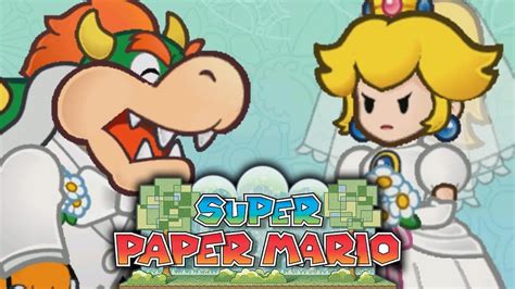 Peach Et Bowser Se Marient Super Paper Mario 01