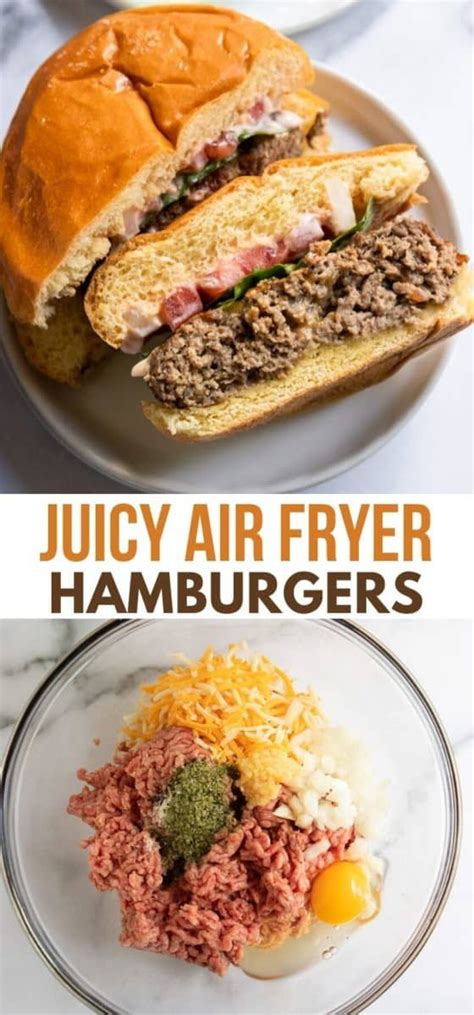 Air Fryer Hamburgers Recipe Air Fryer Dinner Recipes Air Fryer