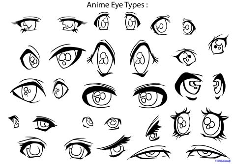 Урок рисования глаз в стиле аниме YouLoveIt ru