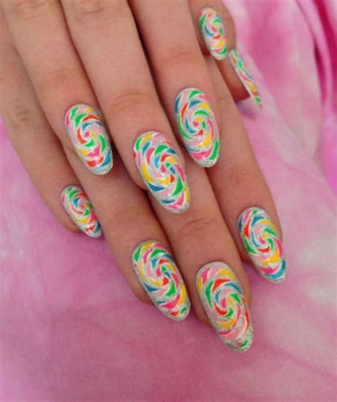Easy Diy Candy Swirls Nail Art Styleoholic