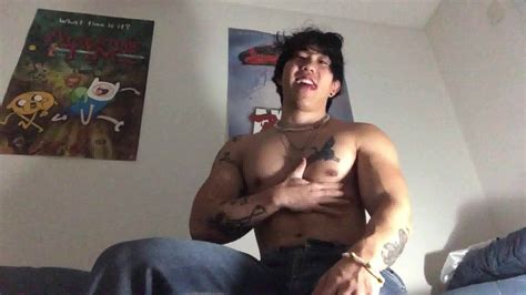 Asian Jock Solo Flexing And Massaging Muscles And Cum Thisvid Com