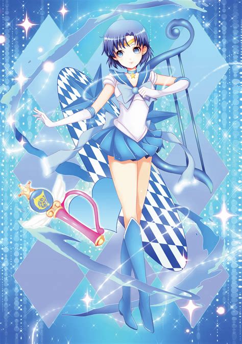 Safebooru 1girl Bishoujo Senshi Sailor Moon Blue Blue Background Blue