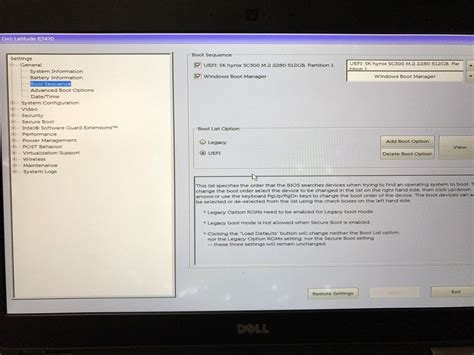 Do You Have Any Ideas For Removing The Windows Boot Manager From Dell