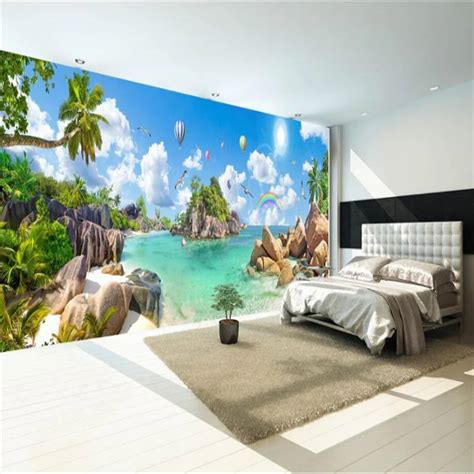 Beibehang Custom 3d Wall Paper Murals Living Room Bedroom Rainbow