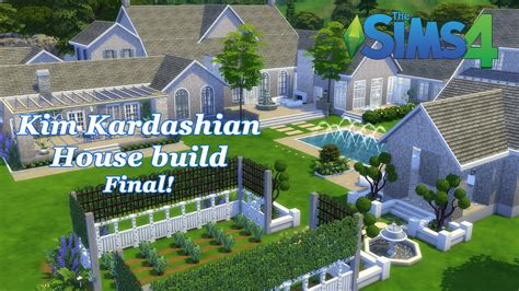 The Sims 4 Kim Kardashian House Build House Tour Final Youtube