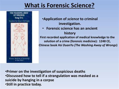 Ppt What Is Forensic Science Powerpoint Presentation Free Download