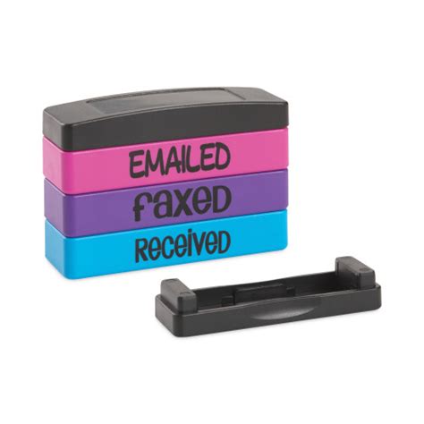 Trodat Interlocking Stack Stamp Emailed Faxed Received 181 X 063