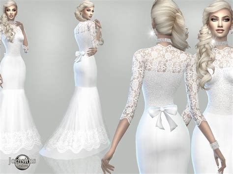 Jomsims Atanis Wedding Dress1 Sims 4 Wedding Dress Sims 4 Wedding