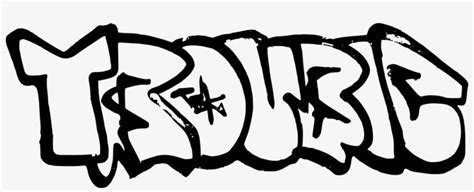Dope Logo Graffiti Word Trouble In Graffiti Transparent Png