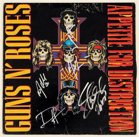 Appetite for destruction is the debut studio album by guns 'n roses. Lot Detail - Guns N' Roses Signed Banned "Appetite for ...
