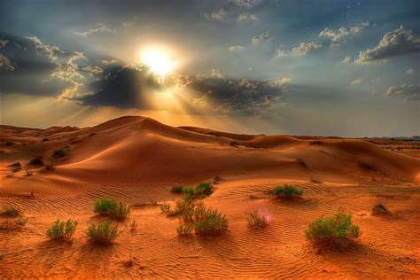 Desert Sunset Hdr Creme