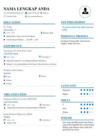 We provide you with cv templates in english that apply in these countries. Free Download Template CV Word Fresh Graduate Terbaru 2020 ...