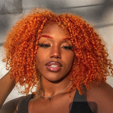 Colorful Hair Curly Hair Styles Hair Color Instagram Red Hair Color