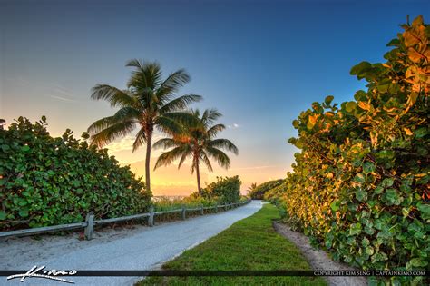 Beautiful Tropical Beach Coral Cove Park Florida Hdr Photography By