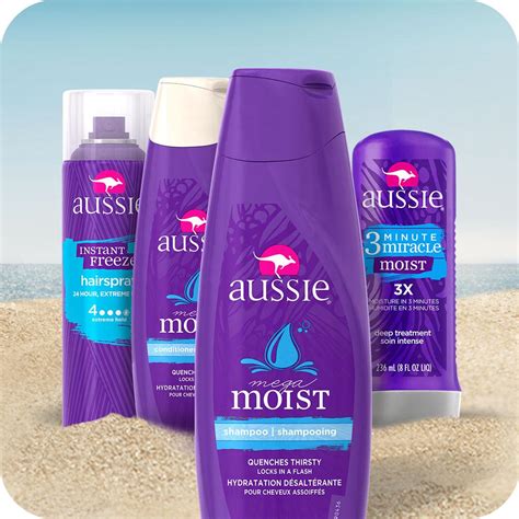 Amazon.com : Aussie Mega Moist Shampoo 13.50 oz (Pack of 6) : Hair ...