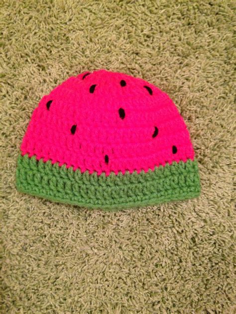 Crochet Watermelon Hat Baby Watermelon Beanie Kids Crochet Hat