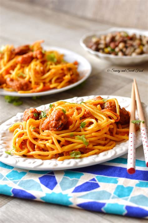 They make a tasty lunch or make a batch to share with friends. Spicy Chicken Chinese Noodles - Savory&SweetFood