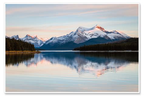 Wandbild „sonnenuntergang über Den Rocky Mountains Kanada Von Matteo