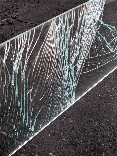 Broken Laminated Glass