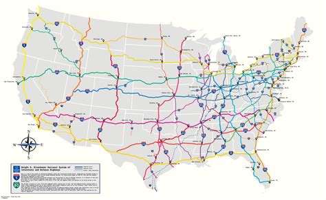 Map Of Us Interstate Highways Map Interstate Highway Us Map