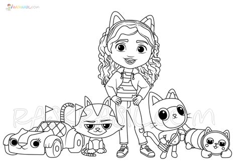Gabby's Dollhouse Coloring Pages Printable