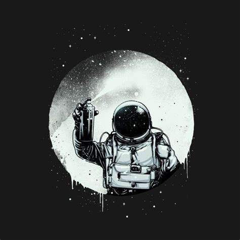 Paint The Moon By Es427 Astronaut Art Illustration Space Drawings