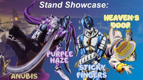 Showcasing 5 Stands Sticky Fingers Heavens Door Anubis And More
