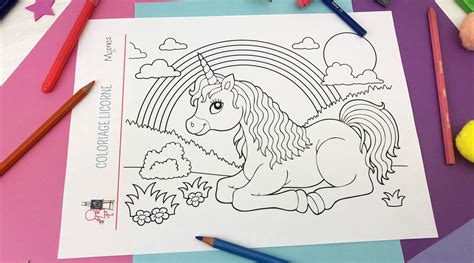 Dessin & coloriage de licorne en ligne, gratuit à imprimer pour colorier licorne avec les enfants et adultes. Coloriage Licorne - Momes.net