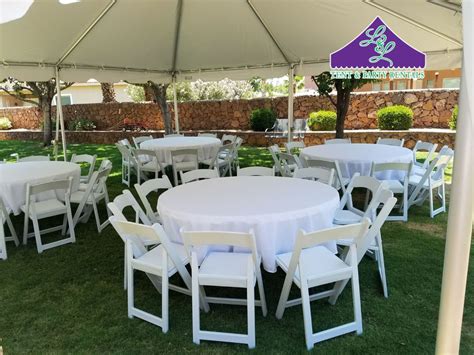 Bistro chair with cover & rectangle table. Tables & Chair Rentals El Paso, Tx - Tents & Events El ...