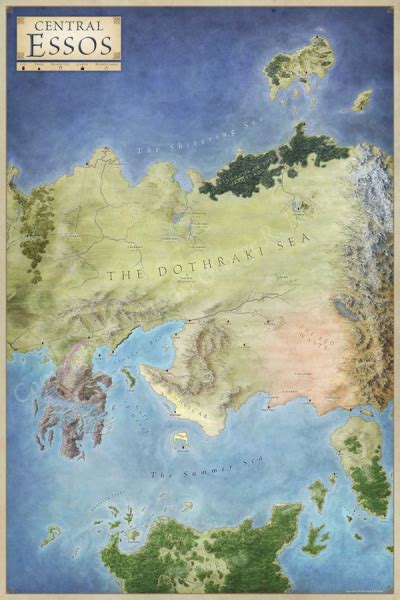 The Lands Of Ice And Fire A Game Of Thrones Poste Tumbex