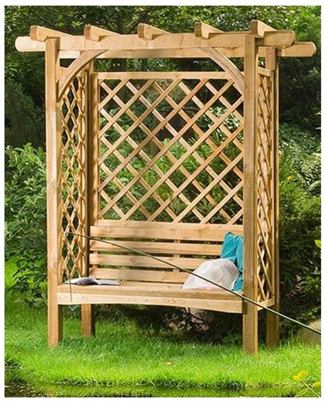 The word pergola originates from the latin pergula which loosely refers to a projecting eave ().these decorative yard designs are frequently built from wood. Pergola mit Bank - Pergolen