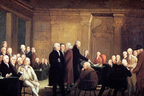 Painting Of First Continental Congress Painting By Vintage Images Pixels