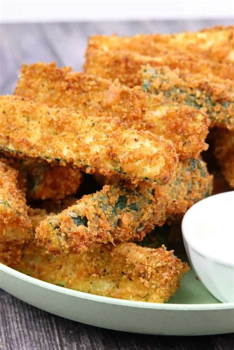 How to make breaded zucchini without eggs. Panko Crusted Fried Zucchini | System of a Brown