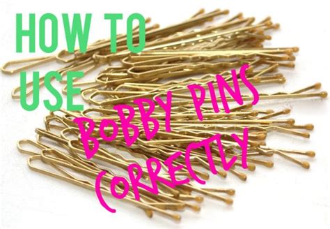 how to use bobby pins correctly bobby pins hair beauty natural hair styles