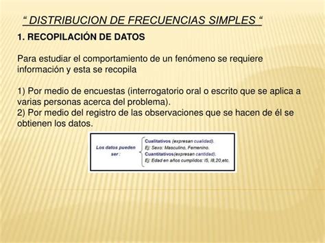 Ppt “ Distribucion De Frecuencias Simples “ Powerpoint Presentation