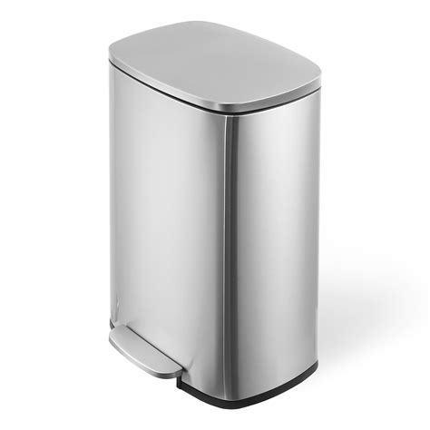 50 L / 13 Gal Hands-Free Stainless Steel Commercial/Kitchen Step Trash