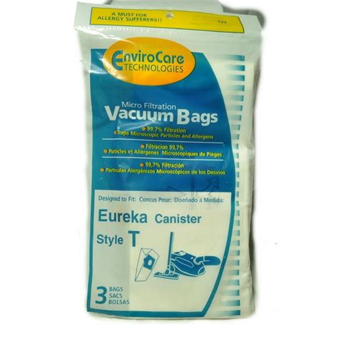 Eureka Style T Canister Vacuum Cleaner Bags Envirocare Replacement