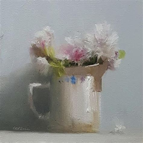 Daily Paintworks Flower Jug Original Fine Art For Sale Neil