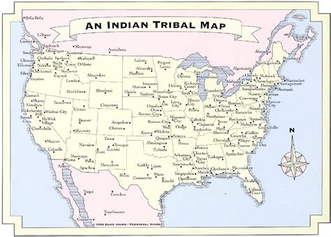 Map Of American Indian Tribes Whose Names Became Those Of States And