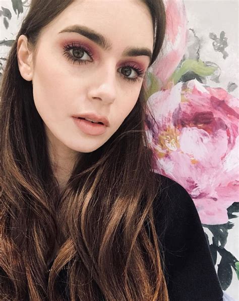 Lily Collins ️ Via Instagram Lilyjcollins Lily Collins Hair Lily