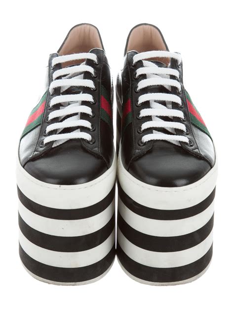 Gucci 2017 Peggy Platform Sneakers Shoes Guc150938 The Realreal