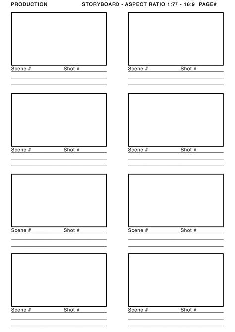 Storyboard Template Psd