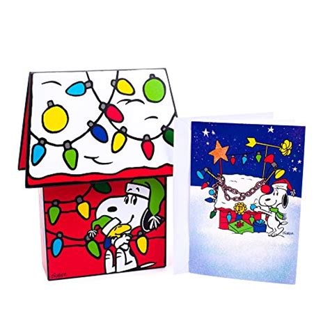Hallmark Holiday Boxed Cards Snoopy Christmas Doghouse 16 Christmas