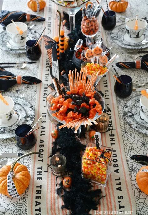 ‘witch Way To The Treats Halloween Tablescape Halloween Tablescape