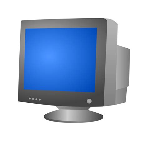 Computer Crt Monitor Vector Clipart Image Free Stock Photo Public