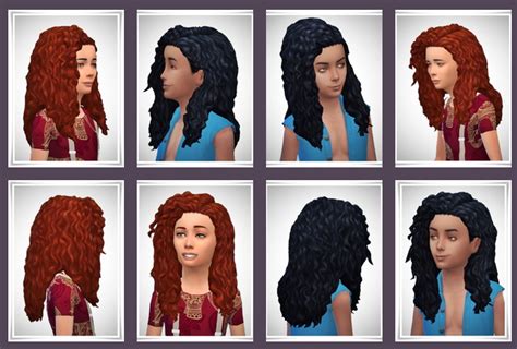 Kids Long Tight Curls 2 Versions At Birksches Sims Blog Sims 4 Updates