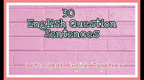 Kalimat langsung berbentuk kalimat berita, kalimat tanya, kalimat perintah dan juga kalimat seruan. 30 Kalimat Tanya Bahasa Inggris yang sering digunakan ...