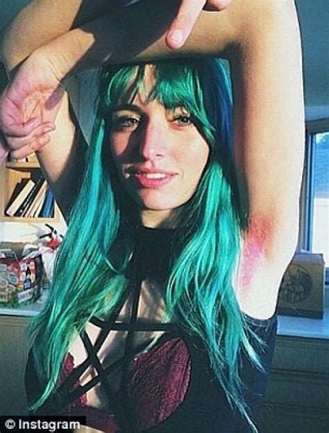 Dyeing Armpit Hair New Beauty Trend For Girls Dyed Armpit Hair