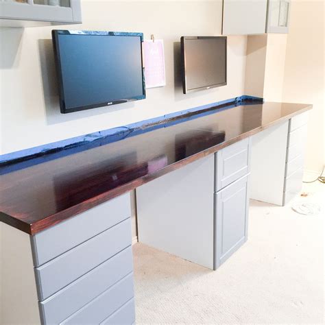 How To Build An Ikea Kitchen Cabinet Desk In 3 Easy Steps Diy Office