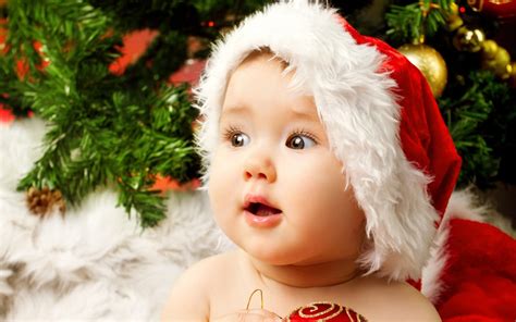 Cute Adorable Baby Santa Download Hd Wallpapers